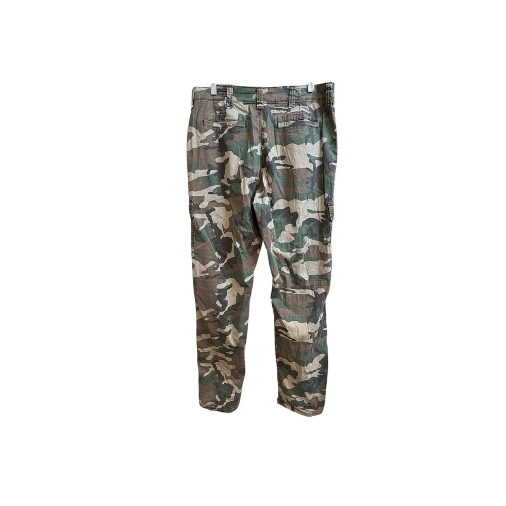 Wrangler Pants Cargo Ripstop Mens 34x32 Camoflauge Green Outdoor Utility Pockets - Picture 3 of 8